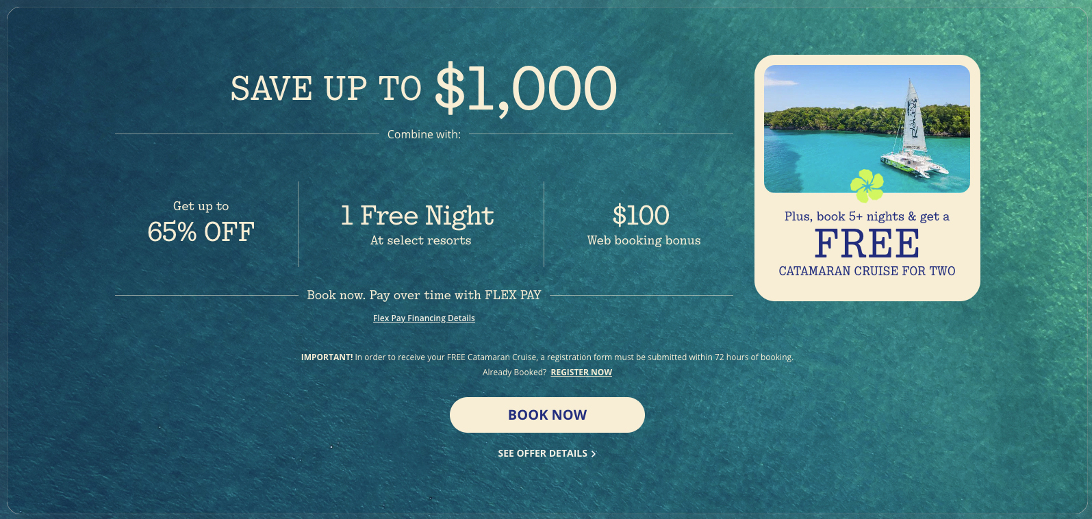 Sandals Resorts Incredibel Spring Sale