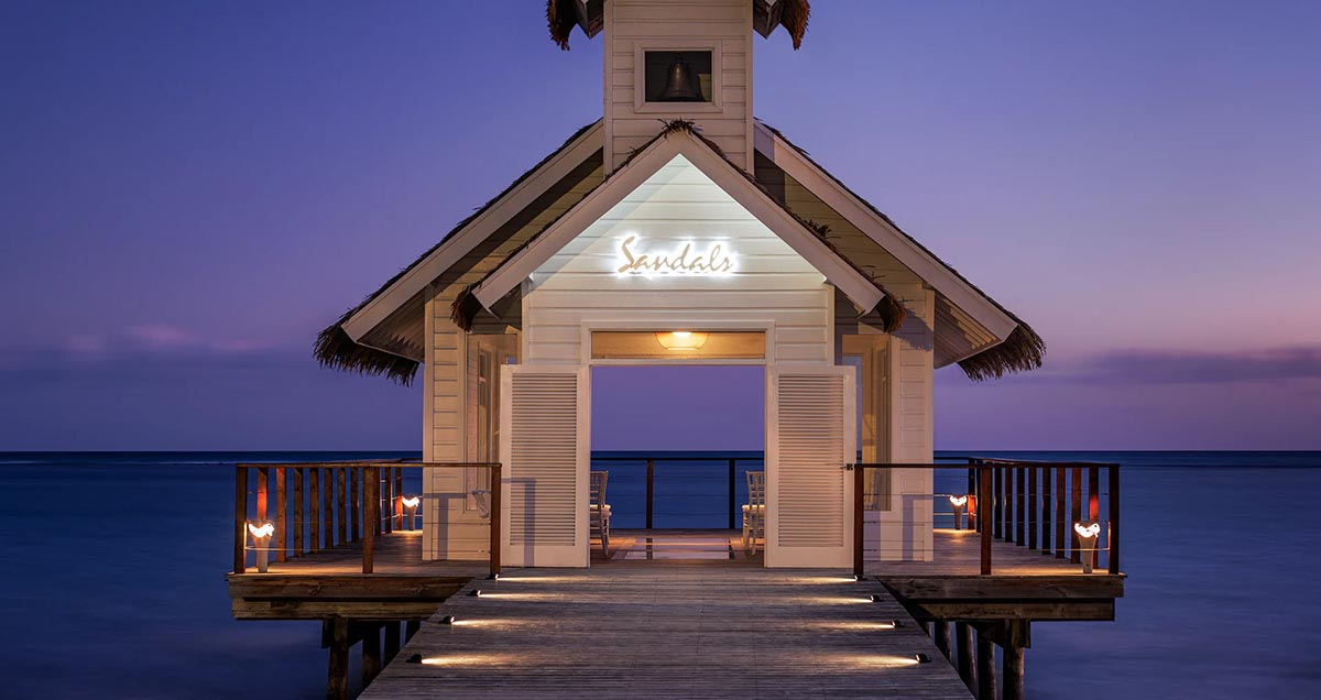Sandals South Coast Jamaica Overwater Chapel