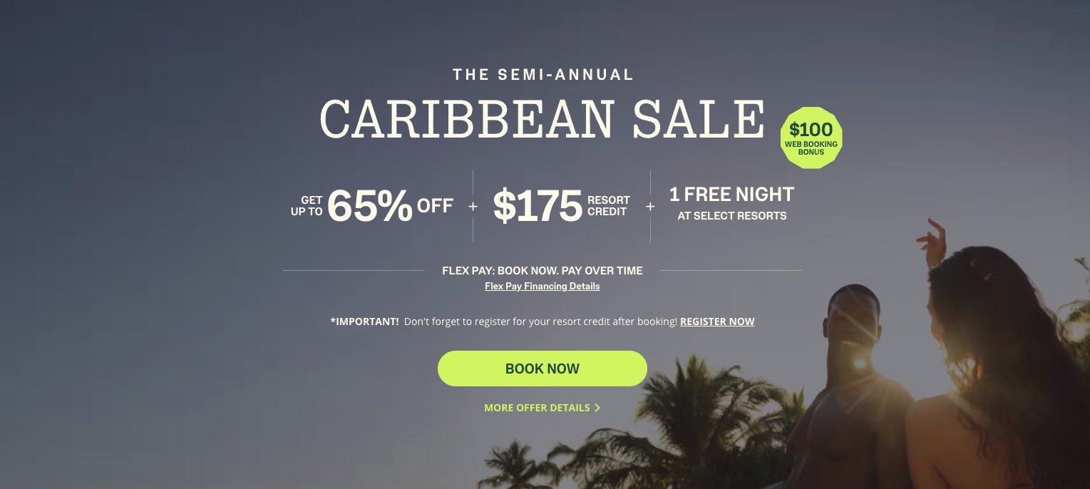 Sandals Caribbean Sale