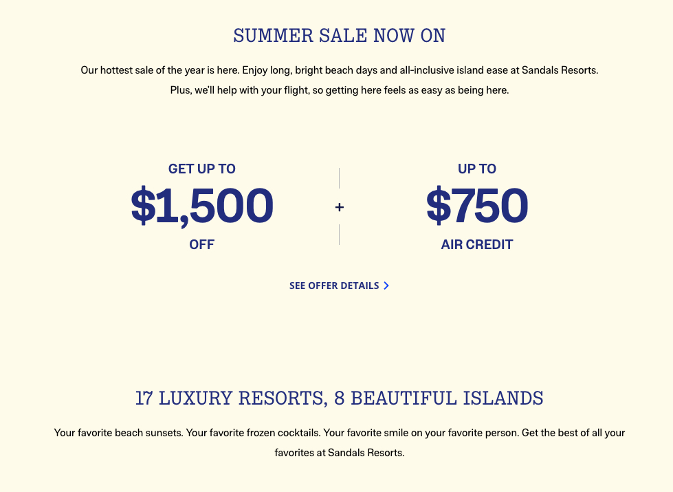 Sandals Summer Sale