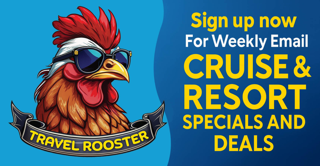 Sign up for the Travel Rooster Newsletter for  resort specials for Sandals and Beaches Resorts