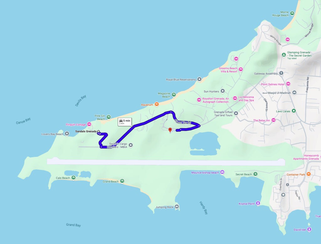 Drive Times from the Airport to Sandals Resorts