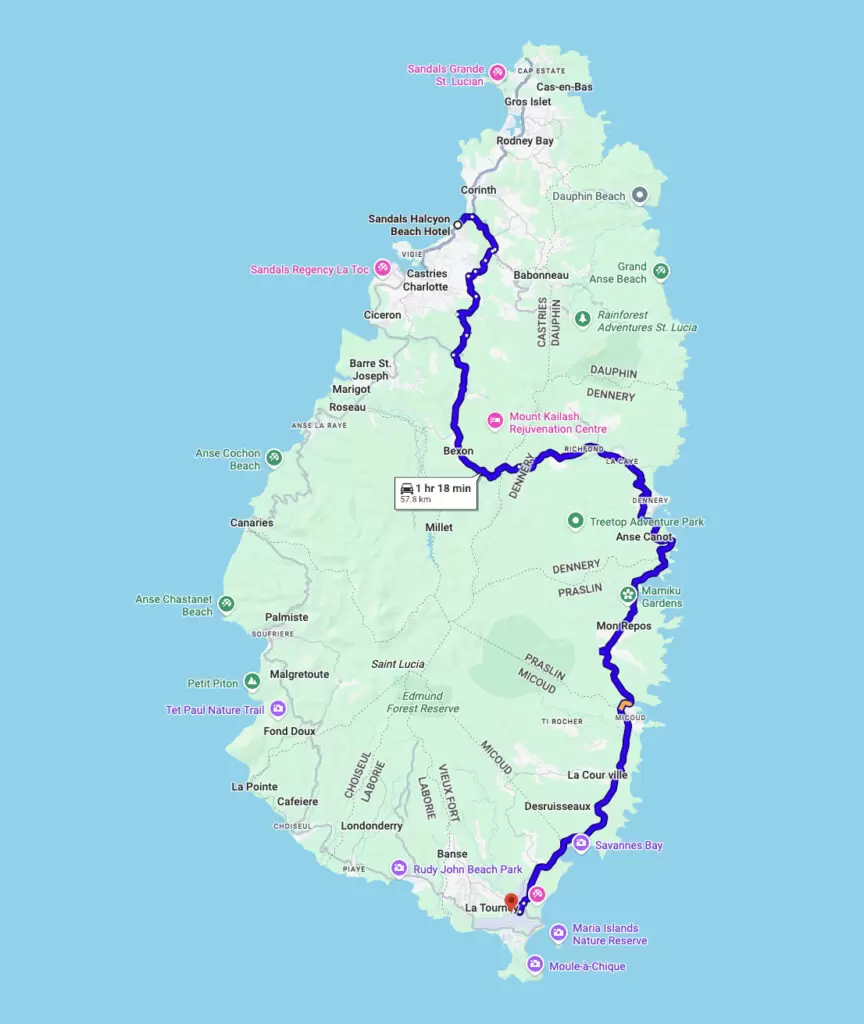 Drive Times from the Airport to Sandals Resorts